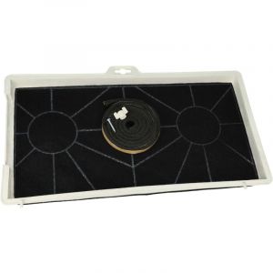 Vhbw Filtre à charbon actif compatible avec Neff D5875X0/02, D5875X0/01, D5855X1GB/01, D5855X1/01, D5855X0GB/08 hotte aspirante