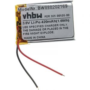 Vhbw Batterie compatible avec Garmin Fenix 6x smartwatch montre connectée bracelet fitness (420mAh, 3,8V, Li-polymère)