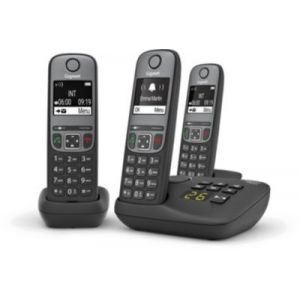Image de Gigaset A605A Trio Noir - Téléphone sans fil