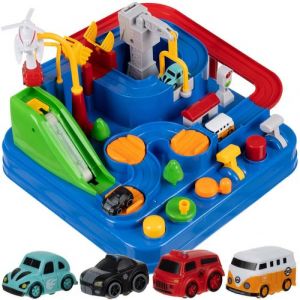 Kruzzel - Circuit de voitures Montessori Motricité Fine - Dès 3 ans