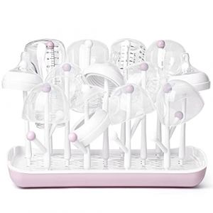 Termichy Séchoir pour biberons, égouttoir pour biberons, biberons, tétines Grises, Tasses et Accessoires pour biberons, sans BPA (Rose)