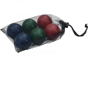 VidaXL Ensemble de boules Bocce 8 pcs sac de transport bois pin massif