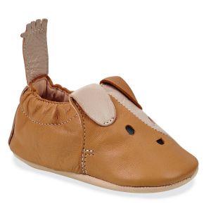 Easy Peasy Chaussons enfant MY BLUMOO DOG Marron - Taille 12-18 mois