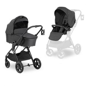 Hauck Poussette duo combinée 2en1 Vision X Set noir mélange noir