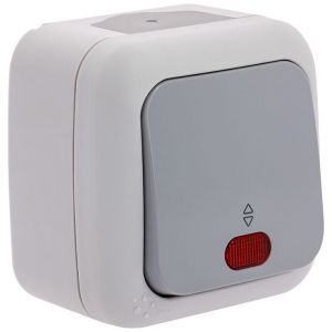 Viko- Va et vient &agrave; voyant &eacute;tanche gris