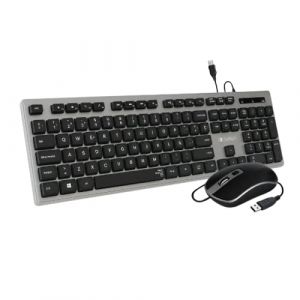 Clavier + Souris USB Subblim Ergo Noir/Gris