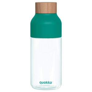 Quokka Bouteille d'eau 570ml en Ecozen avec Bouchon Bambou Vert