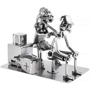 Brubaker Tatoueur Screw Man Tatoueur - Figure en Fer Fait Main Homme en Métal - Idée Cadeau pour Les Fans de Tatouage - Cadeau de Tatouage