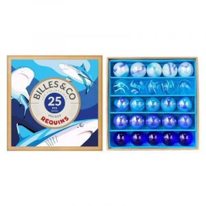 Coffret de 25 billes Requin Billes & Co