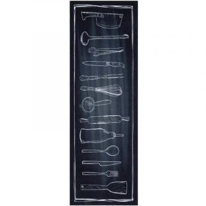 VidaXL Tapis De Cuisine Other Espace De Chef 60 X 180 Cm Velours