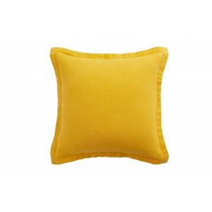 Image de Anne de Solène Coussin Lin lavé Jaune Carré