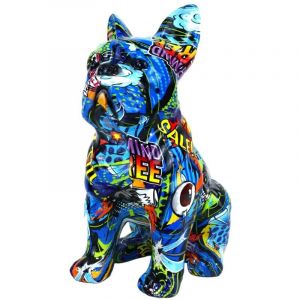 Signes Grimalt Figurine décorative Pop Art Bulldog, sculpture moderne pour la maison et le bureau, cadeau original