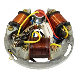1tek origine STATOR ALLUMAGE MAXISCOOTER ADAPTABLE PIAGGIO 125 VESPA GTR, TS, SPRINT 1ère SERIE (3 BOBINES - RUPTEUR-CONDENSATEUR) -217866-