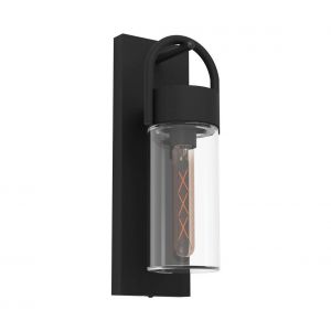 Eglo Lumière murale Carraro Noir L: 11.5cm B: 13cm H: 38cm Dimmable IP44