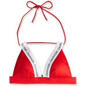 Image de Calvin Klein Fixed Triangle-rp Coussins & Coques, Rouge (High Risk XBG), (Taille Fabricant: X-Small) Femme