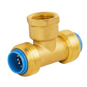 EUROSANIT Tout Push - t&eacute; femelle au centre F1/2 &Oslash;12 noyon & thiebault