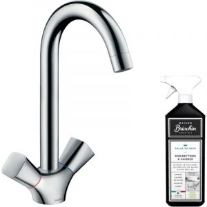 Hansgrohe Mélangeur de cuisine Logis M31 chromé + nettoyant Briochin