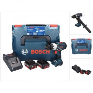 Image de Bosch GSB 18V-150 C Perceuse-visseuse &agrave; percussion sans fil Professional 18 V 150 Nm Biturbo Brushless + 2x Batteries 5,0 Ah +