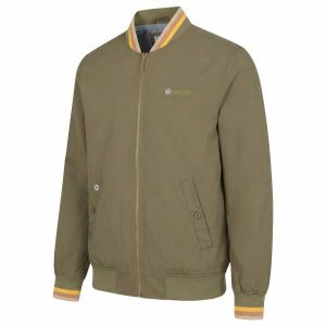 Lambretta Triple Tipped Hommes Veste SS1626 Kaki Or