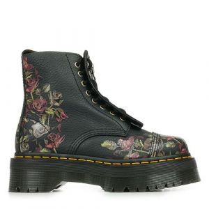 Dr. Martens Bottines Sinclair Decayed Roses Classic Tumbled Nappa Noir - Taille 36,37,38,39,40,41,42