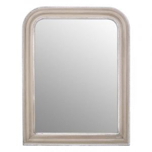Miroir en bois beige 77 x 100