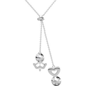 Collier Elegance avec pendentif - Yolora - Argent