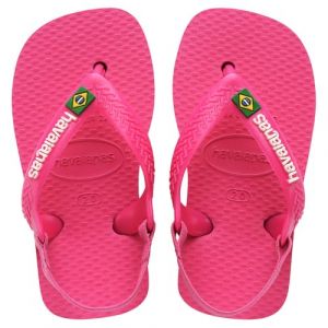 Havaianas 4140577 Baby Brasil Logo II, Sandales Mixte Bébé, Rose, 21