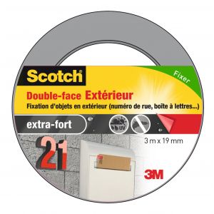 Scotch Adhésif Double Face Extérieur L3m x l19mm