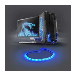 Image de Nedis Barre Lumineuse LED de Jeu | Bleu | 100 cm | Alimentation SATA | Ordinateur de Bureau NE550671541