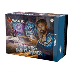 Wizards of the coast Bundle Magic: The Gathering Meurtres au manoir Karlov - 9 boosters de jeu, 30 cartes de terrain + accessoires exclusifs (Version Anglaise)