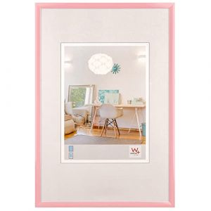 Walther design New Lifestyle KV050Q Cadre Photo en Plastique, 40 x 50 cm, Rose