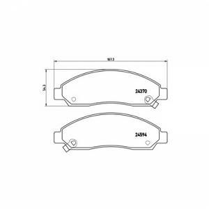 Image de Brembo 4 plaquettes de frein P34005