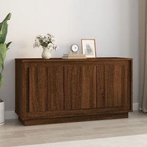 VidaXL Buffet chêne marron 102x35x55 cm bois d'ingénierie