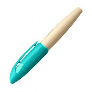 Stabilo Easybirdy Timber Stylo-plume, ergonomique, pour droitiers, avec plume pour débutant, vert, cartouche incluse