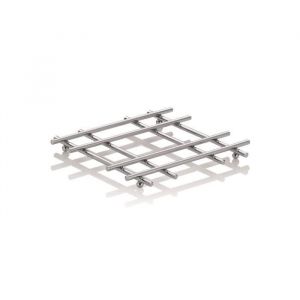 Kela Dessous de plat Caro, carr&eacute; I m&eacute;tal chrom&eacute; I 21 cm x 21 cm I pour casseroles, po&ecirc;les et cocottes