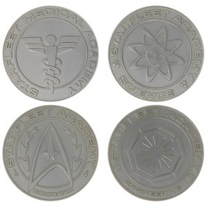 Image de Fanattik Star Trek pack 4 médaillons Starfleet Division Limited Editi