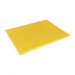 Hygiplas Planche à découper extra large haute densité jaune