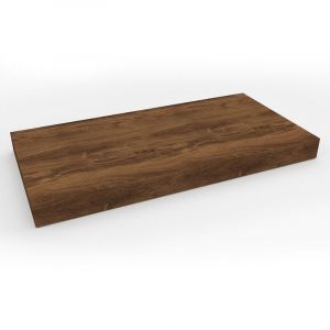 Naturel plan vasque 80x8x50 cm, chêne charleston brun foncé (DO8050DT)
