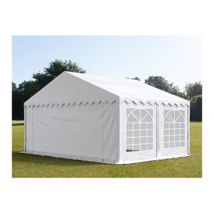 Intent24 Tente de réception 5 x 5 m PVC blanc
