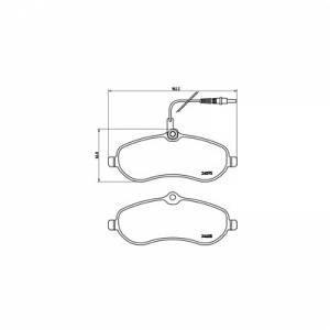 Image de Brembo 4 plaquettes de frein P61096