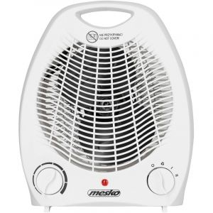 Mesko MS7719 Radiateur et Ventilateur Soufflant, Portable, Air Chaud / Froid, Thermostat 2000W Blanc - Blanc