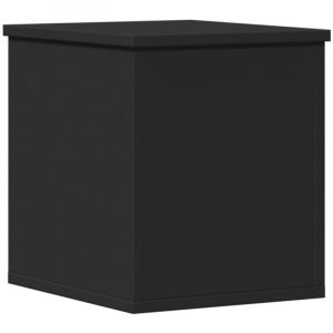 VidaXL Boîte de rangement noir 30x35x35 cm bois d'ingénierie