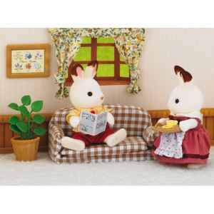 Epoch Sylvanian Families 2201 - Papa lapin chocolat dans son salon