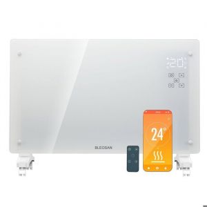 2000w Radiateur Électrique à Thermostat Intérieur Radiateur Électrique Mobile Économique à Convecteur Chauffage Électrique Inertie