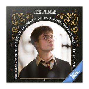 Grupo erik Calendrier Harry Potter Films 2026 Mural - Calendrier 2026 Mural Mensuel │ Idee Cadeau : Calendriers Muraux │ De Janvier &agrave; D&eacute;cembre : Espace pour notes et Illustrations (30x60 cm)