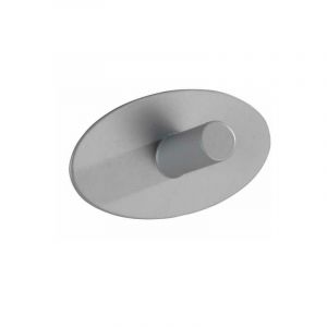 Wenko Set de 2 crochets muraux pour une utilisation optimale dans la salle de bain ou le m&eacute;nageQualit&eacute; massive lourdeEn acier inox gris