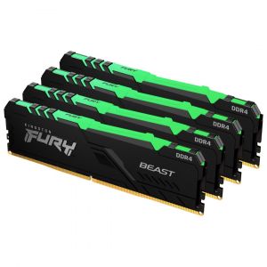 Image de Kingston FURY Beast RGB 32 Go (4 x 8 Go) DDR4 3200 MHz CL16