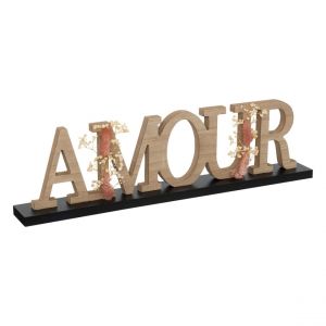 Mot &agrave; poser AMOUR en bois