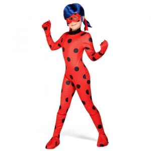 Deguisement Miraculous Ladybug Enfant 9/11 Ans - Combinaison + Gants + Couvre Bottes - Set Costume Et Accessoires + Carte