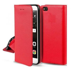 JAYM - Étui à rabat pour téléphone portable - magnétique - cuir artificiel - rouge - pour Samsung Galaxy A16, A16 5G